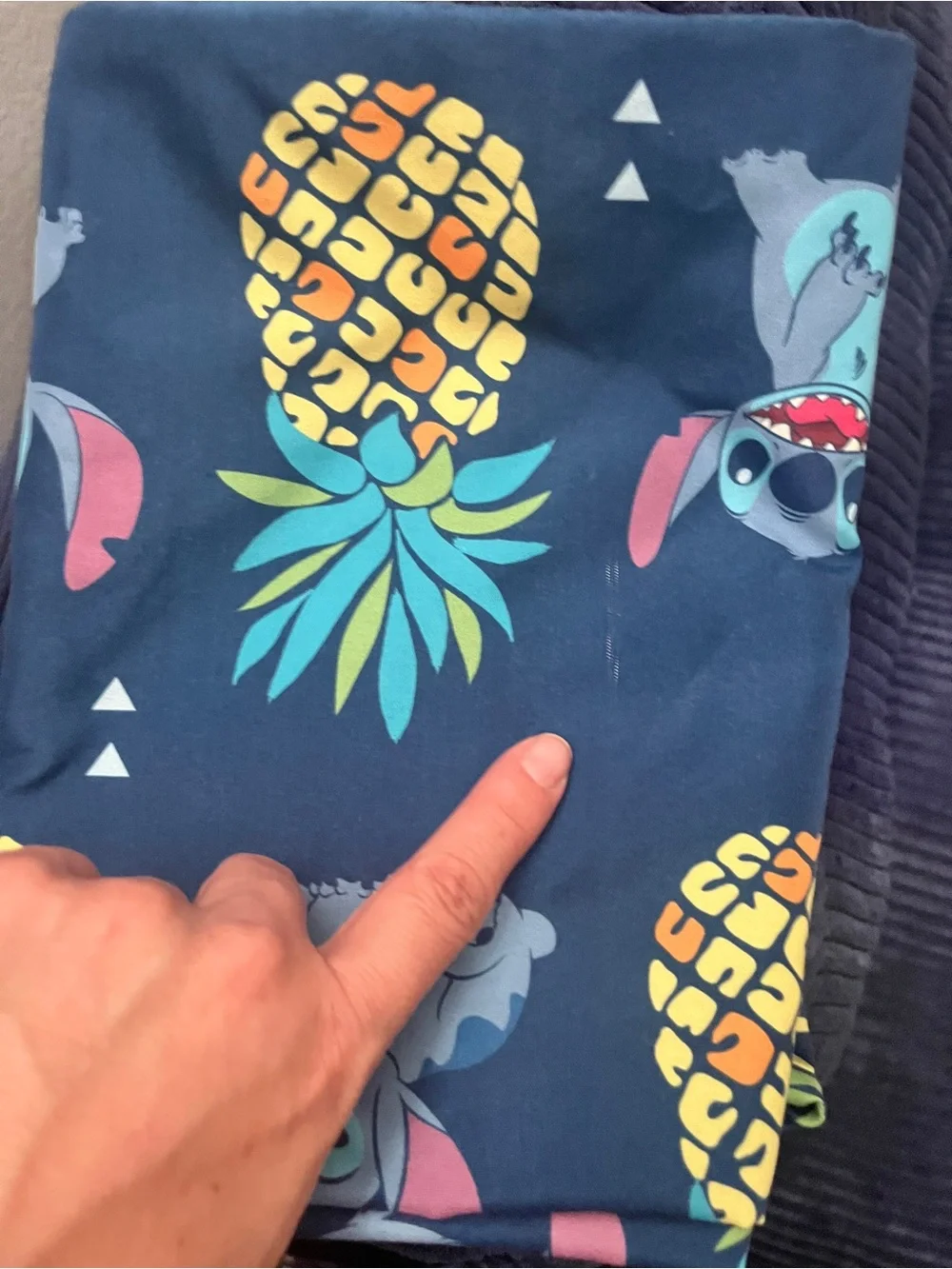 Navy Blue Lilo & Stitch pillow cases